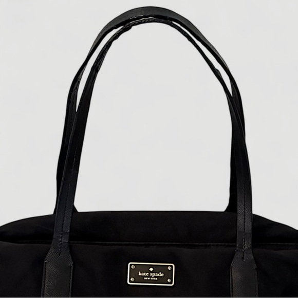 Kate Spade Chelsea Large Baby Tote Diaper Bag & Changing Pad Black, Tan Interior - Picture 11 of 16